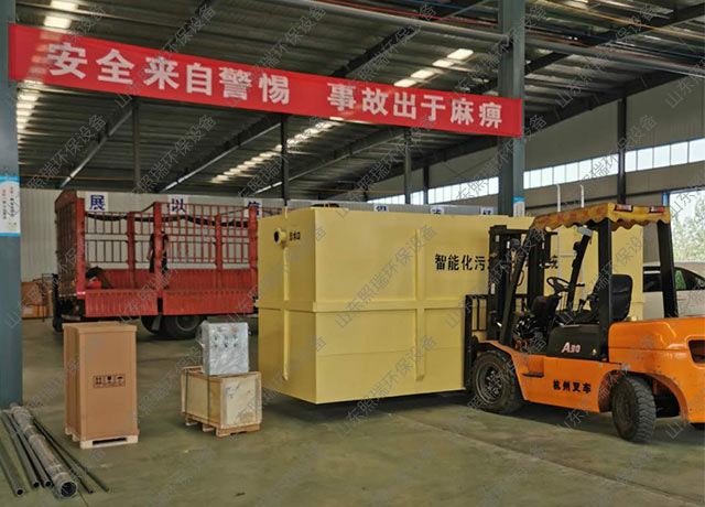 8月8日江西南丰客户用于养殖污水处理的一体化污水处理设备检验完成发货